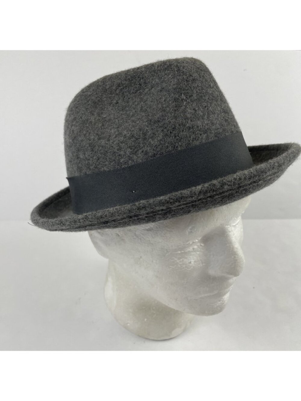 Goorin Bros Charlestowne 100-5799 Gray Wool Pork Pie Fedora Hat Medium